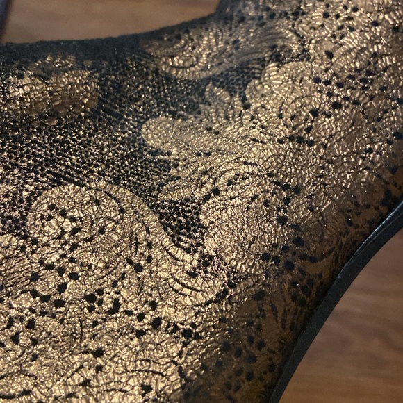 Vagabond Daisy Metallic Ankle Bootie Size 37 - Picture 6 of 7